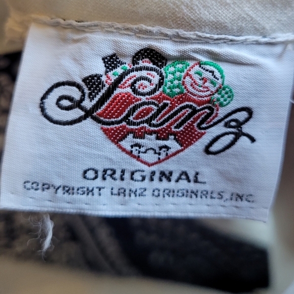 Vintage Lang Originals Dress Womens Small Floral Knee 80’s Sundress Linen Cotton - Picture 4 of 5